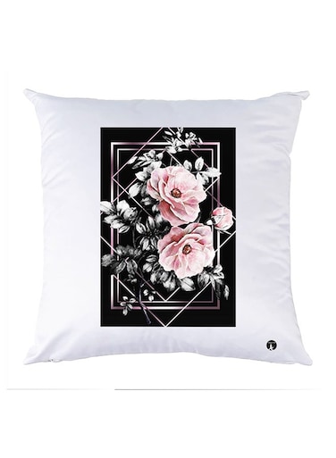 Printed Pillow Case polyester White 30x30cm