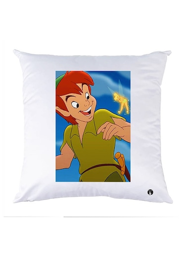 Printed Pillow Case Polyester White 30x30cm