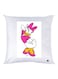 Daisy Duck Printed Decorative Throw Pillow White/Pink/Yellow 30x30cm