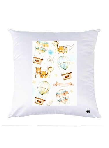Printed Pillow polyester White 30x30cm