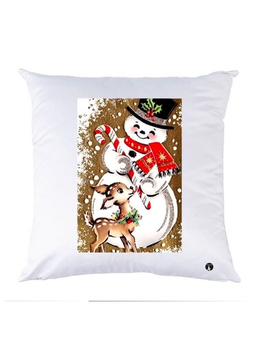 Printed Pillow Polyester Multicolour 30x30cm