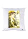 Printed Pillow Case polyester White 30x30cm