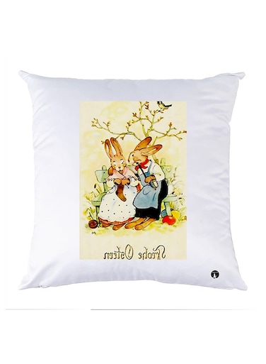 Printed Pillow Case polyester White 30x30cm