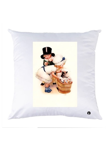Printed Pillow polyester Multicolour 30x30cm