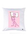 Printed Pillow Case polyester White 30x30cm