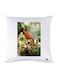 Printed Pillow Case polyester White 30x30cm