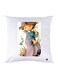 Printed Pillow Case polyester White 30x30cm