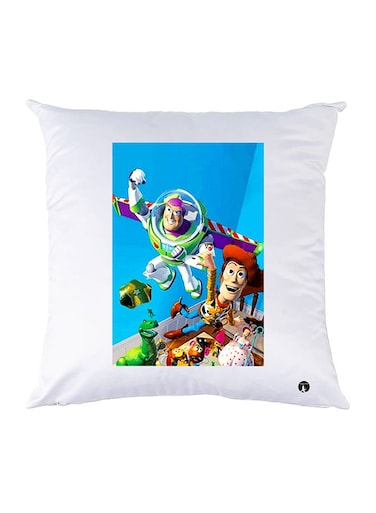 Printed Pillow Case polyester White 30x30cm