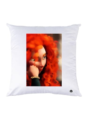 Printed Pillow polyester White 30x30cm