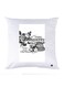 Printed Pillow Case polyester White 30x30cm