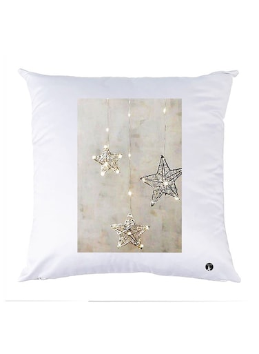 Printed Pillow polyester White 30x30cm