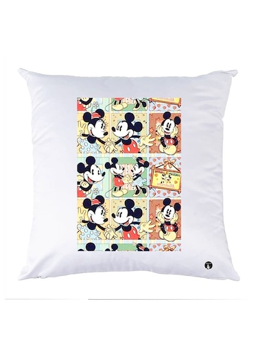 Printed Pillow Case polyester White 30x30cm