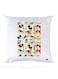 Printed Pillow Case polyester White 30x30cm
