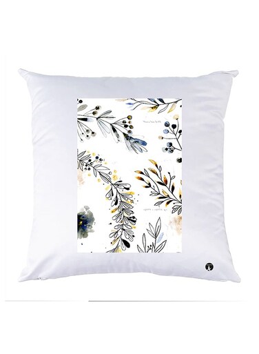 Printed Pillow polyester White 30x30cm