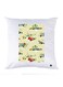 Printed Pillow Polyester White 30x30cm