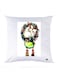 Printed Pillow polyester White 30x30cm