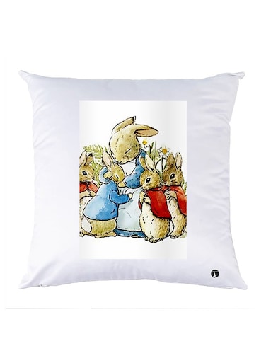 Printed Pillow polyester White 30x30cm