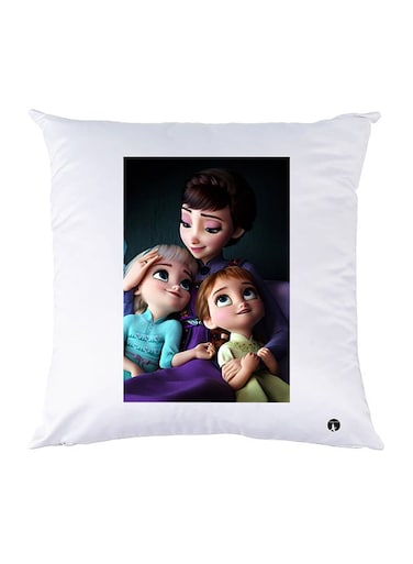 Printed Pillow Case polyester White 30x30cm