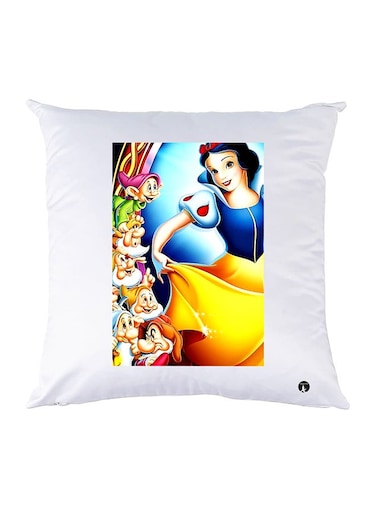 Printed Pillow polyester White 30x30cm