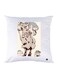 Printed Pillow Case polyester White 30x30cm