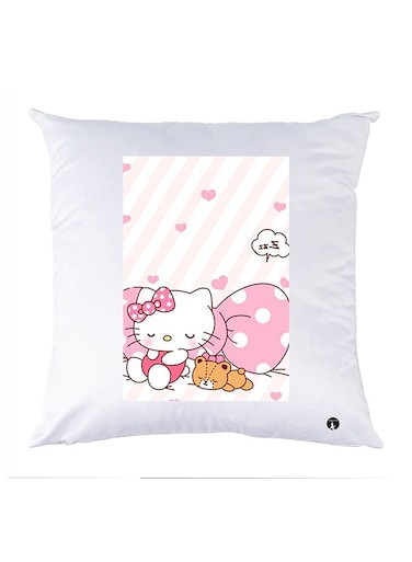 Printed Pillow polyester White 30x30cm