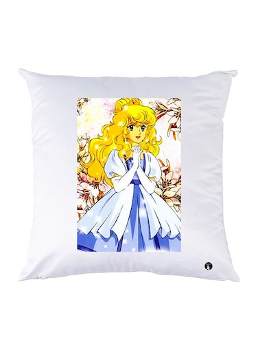 Printed Pillow Case polyester White 30x30cm