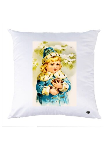 Printed Pillow polyester Multicolour 30x30cm