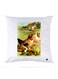 Printed Pillow Polyester White 30x30cm