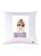 Printed Pillow Case polyester White 30x30cm