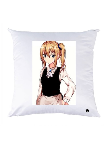 Printed Pillow polyester White 30x30cm