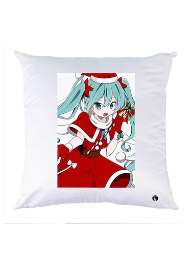 Printed Pillow Case polyester White 30x30cm
