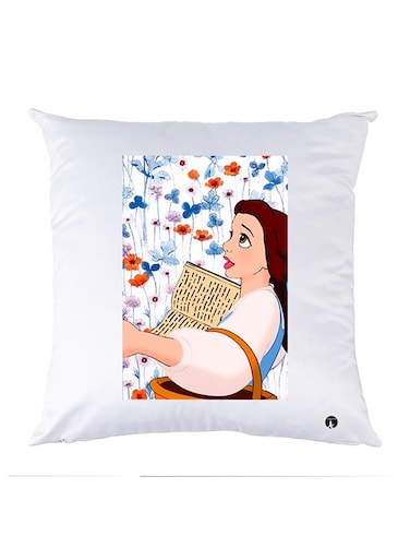 Printed Pillow Case polyester White 30x30cm