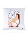 Printed Pillow Case polyester White 30x30cm