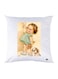 Printed Pillow Case polyester White 30x30cm