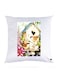 Printed Pillow Case Polyester White 30x30cm
