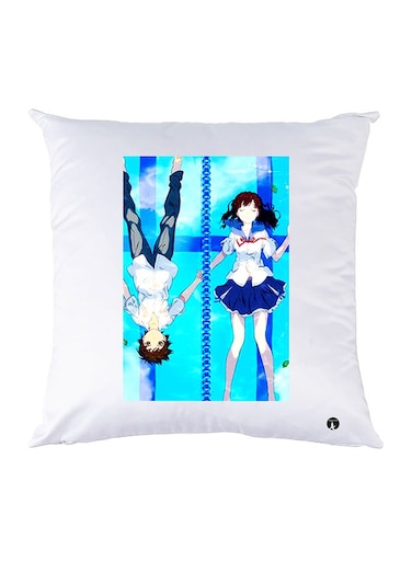 Printed Pillow polyester White 30x30cm
