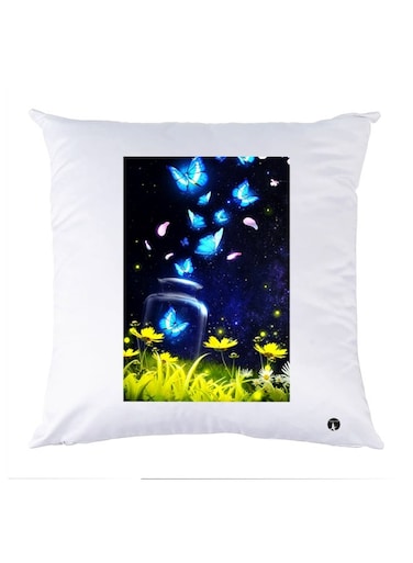 Printed Decorative Pillow Multicolour 30x30cm
