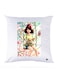 Printed Pillow Case polyester White 30x30cm