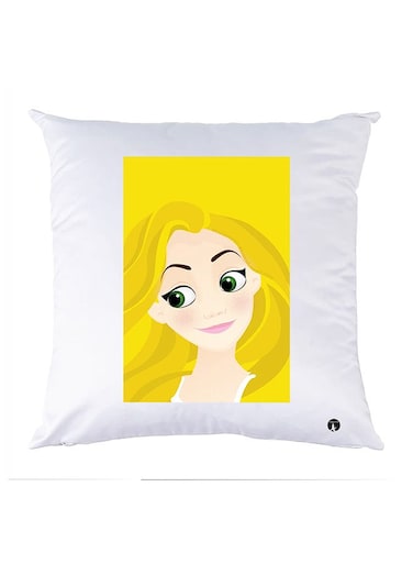 Printed Pillow Case polyester White 30x30cm