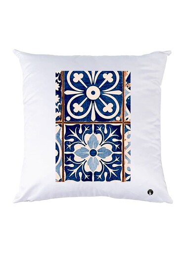 Printed Pillow polyester White 30x30cm
