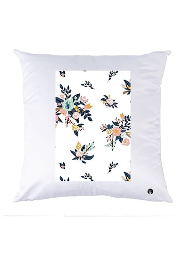 Printed Pillow polyester White 30x30cm