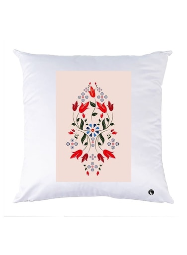 Printed Pillow Case polyester White 30x30cm