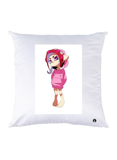 Printed Pillow Polyester White 30x30cm
