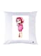 Printed Pillow Polyester White 30x30cm