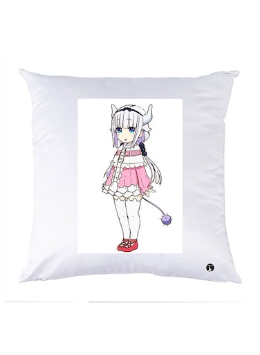 Printed Pillow Polyester White 30x30cm