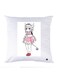 Printed Pillow Polyester White 30x30cm