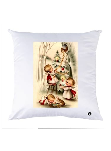 Printed Pillow polyester Multicolour 30x30cm