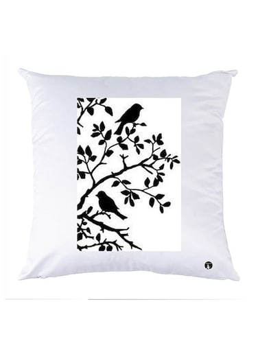Printed Pillow Case polyester White 30x30cm