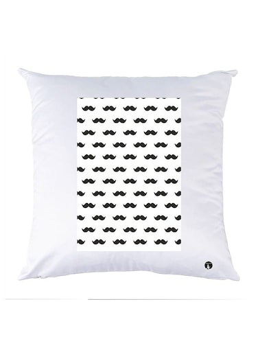 Printed Pillow Case polyester White 30x30cm
