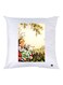 Cartoon Printed Throw Pillow White/Beige/Green 30x30cm